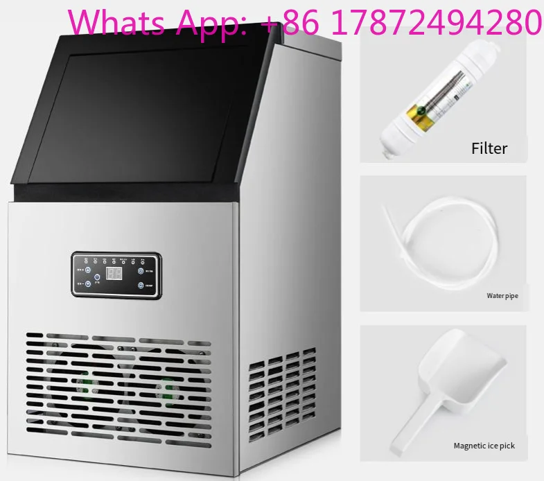 Industrial Commercial Ice Maker Making Machine  Energy Efficiency Stainless Steel  Customized Provided 1000kg Ice Tube Machine
