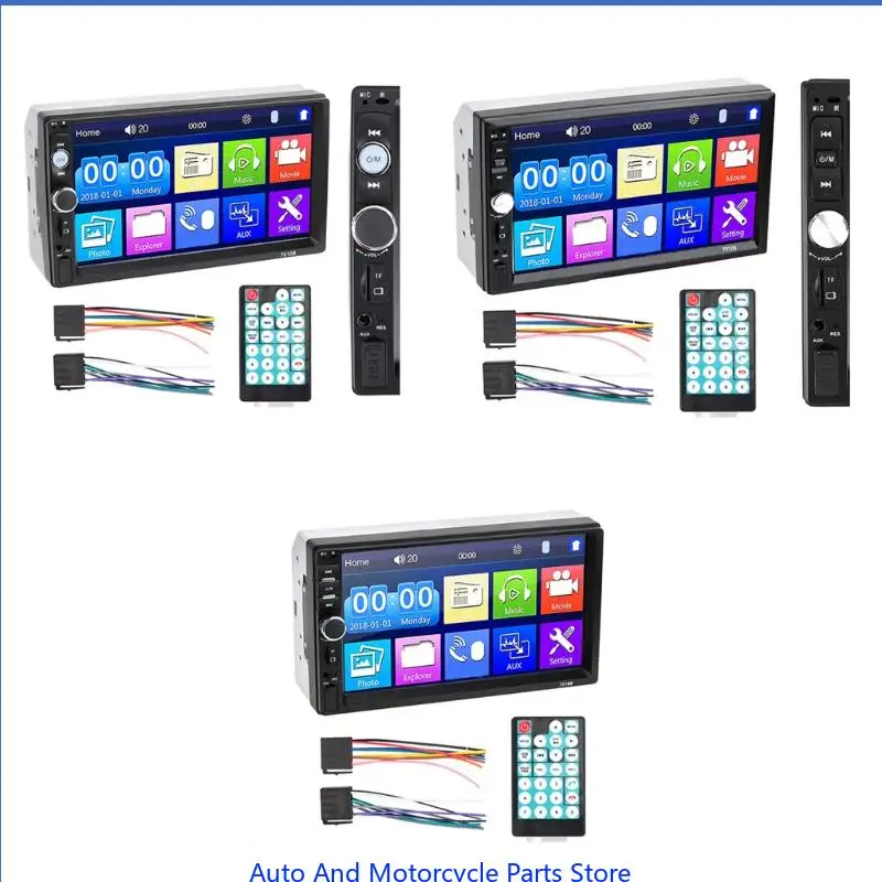 

P9FD 2 DIN Car MP5 USB Player Bluetooth7" for Touch Screen Multimedia Stereo Radio