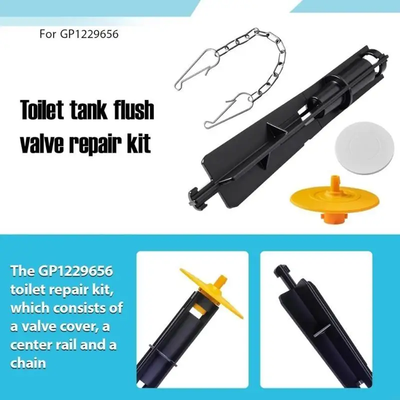 Универсальный ремонтный комплект для унитаза включает пластиковые детали центральной направляющей крышки GP1229656 для одинарных