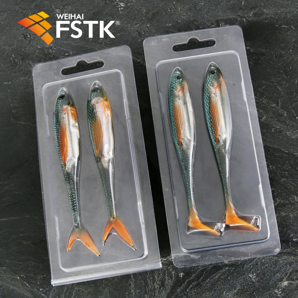 2023 FSTK 2PCS Silicone Baits Paddle Tail Shad Worm Lifelike Soft Bait 9.4g 12.5cm Freshwater Swimbaits  Bass Trout Fishing Lure