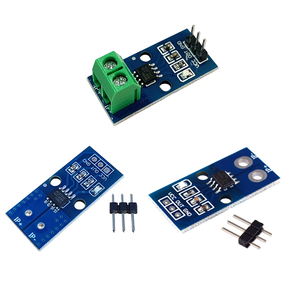 ACS712 High Efficient DC Current Sensor Module Detector High Precision Voltage Tester Terminal Sensor DC5V for Arduino