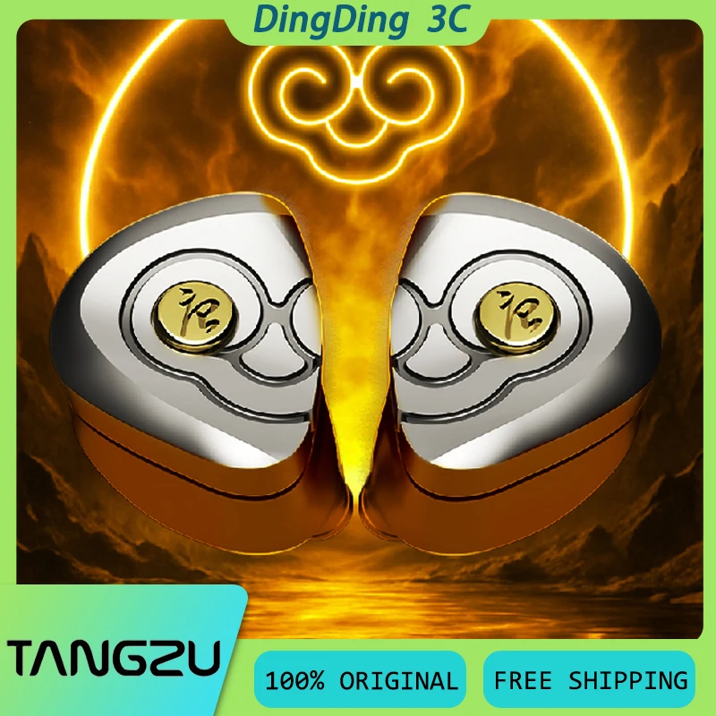 Tangzu WUKONG Wired HiFi Earphone 1DD+1BA+4Static Hybrid Drive In Ear Monitor Headset With Detachable Cable Custom Music Earbuds