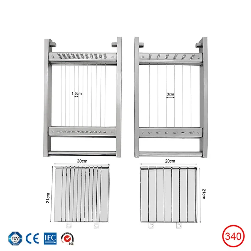 الفولاذ المقاوم للصدأ دليل آلة قطع الشوكولاته ، لينة قطع الطعام وتقسيم المعدات ، زبدة الكاكاو الشوكولاته حلوى الكمأة