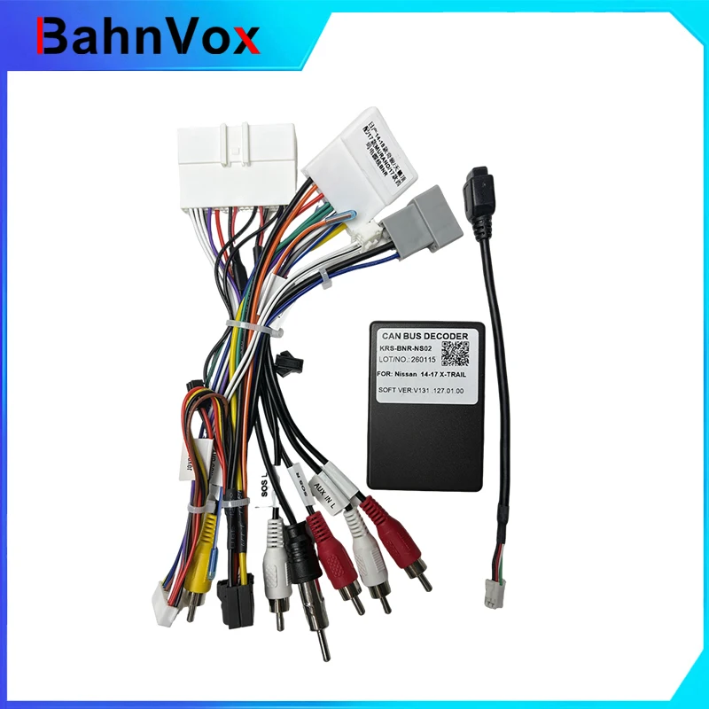 

Bahnvox для Nissan Qashqai 2014-2018, Teana 2017, MURANO, Maxima, X-Trail: Android 2 Din автомобильное GPS-радио с 16-контактным кабелем Canbus Box