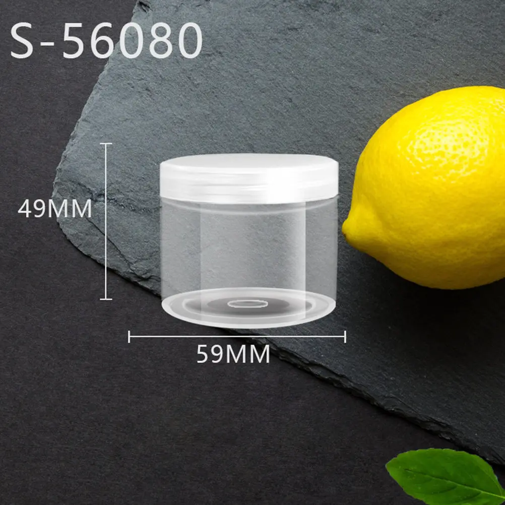 

10Pcs Transparent Plastic Storage Jars Leakproof Round Clear Bottles Portable Organizer Container for Daily Use Liquid