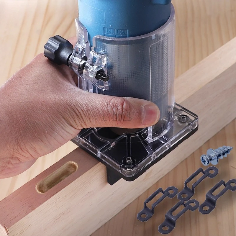 Adjustable Slotting Machine Base Bracket Cupboard Panel Buckle Fastener Milling Bracket Aluminum Alloy Base Plate with Scale