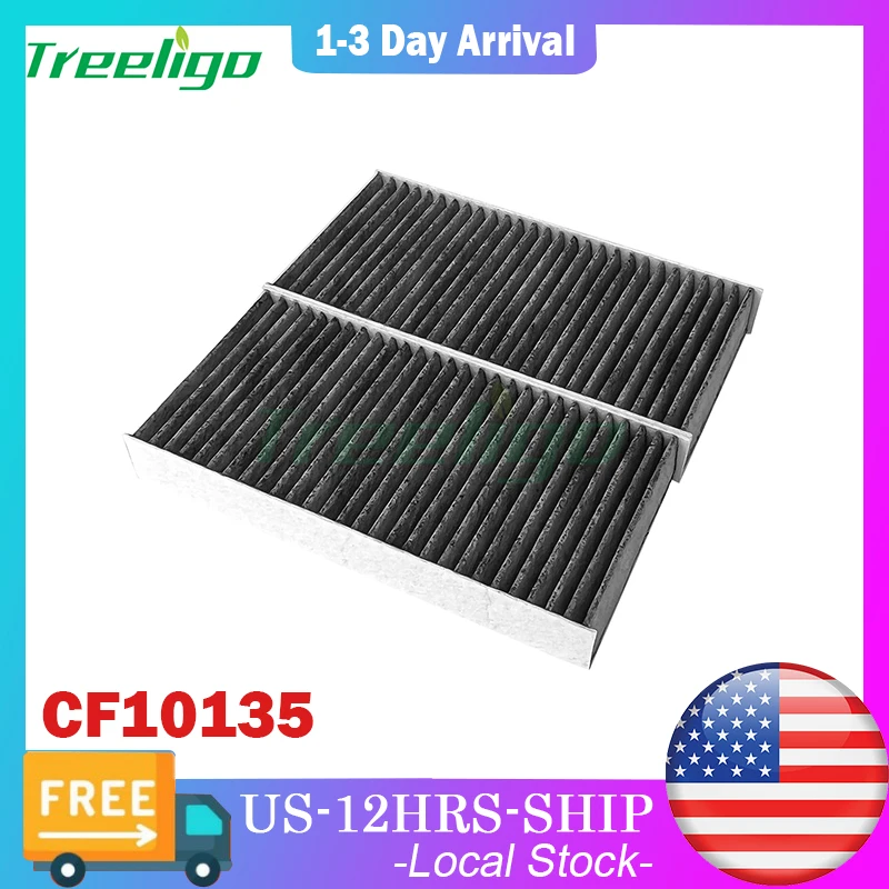 Treeligo CF10135 1PCS Activated Cabin Air Filter Activated Carbon For Acura CSX For Honda Element 2003-2011 For HONDA CR-V 02-06