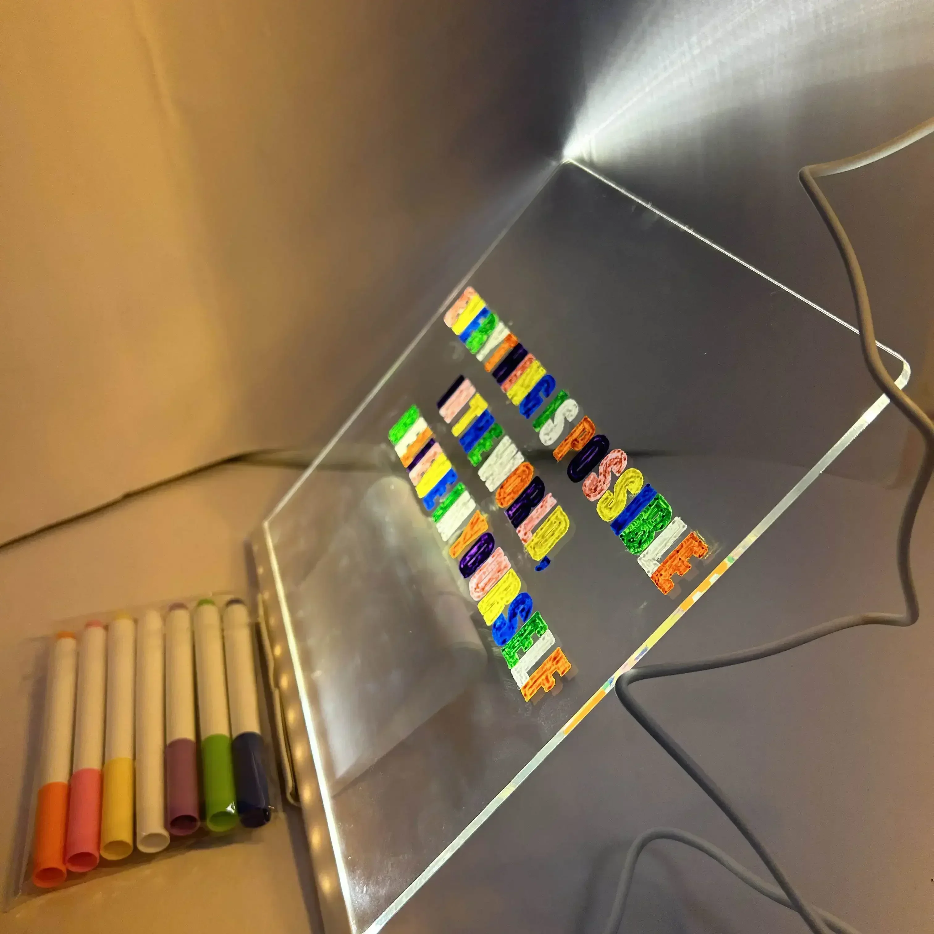 Festival LED Fluorescent Board, DIY Erasable Puzzle Drawing Toy, Perfect Christmas Night Light Gift