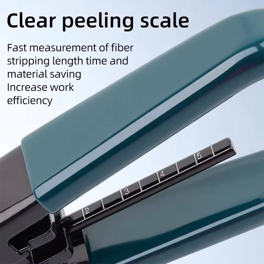 ZoeRax Ferramenta de descascamento de fibra óptica FTTH Descascador de cabo de fibra óptica Alicate óptico Descascador de cabo de fibra
