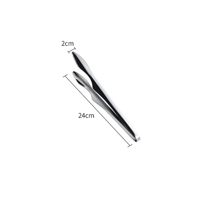 Stainless Steel Barbecue Food Tongs, Food Tongs, Kitchen Tools, Baking Bread Tongs