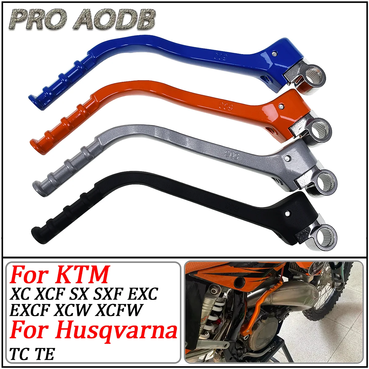 

Dirt bike Kick Start Starter Lever Pedal For KTM 250 300 350 400 450 500 525 530 EXC EXC-F XC XC-F XCW XCW-F SX SX-F 1998-2019