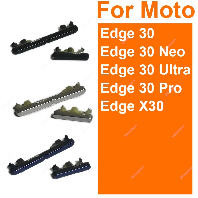 Power Volume Button For Motorola MOTO Edge 30 Neo XT2245-1 Edge 30 Ultra Pro Edge X30 XT-2201 Side Key Button Flex Cable Parts