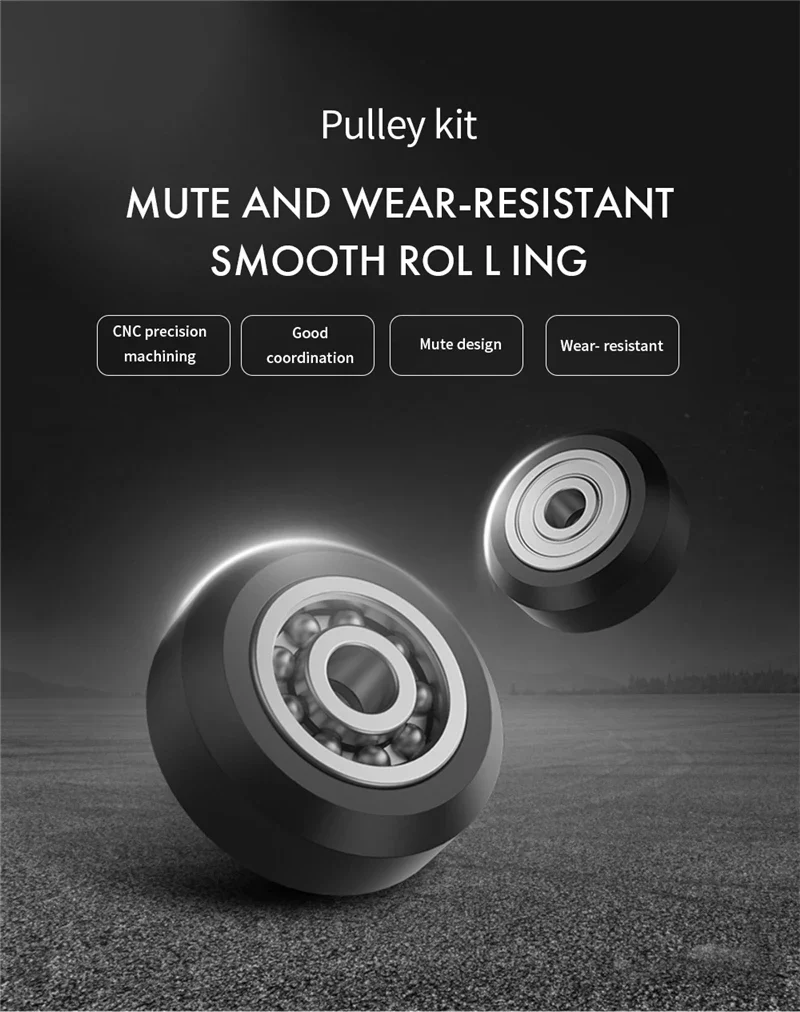 Stampante 3D Crealy ufficiale Ender 3 ruote, stampante 3D ruota POM puleggia in plastica 625zz cuscinetto lineare per Ender 3 CR-10 CR-10S