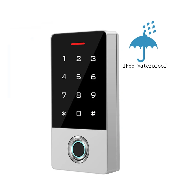 New WIFI Tuya APP IP68 Waterproof Biometric Fingerprint RFID Card Door Access Control System Standalone Access Controller
