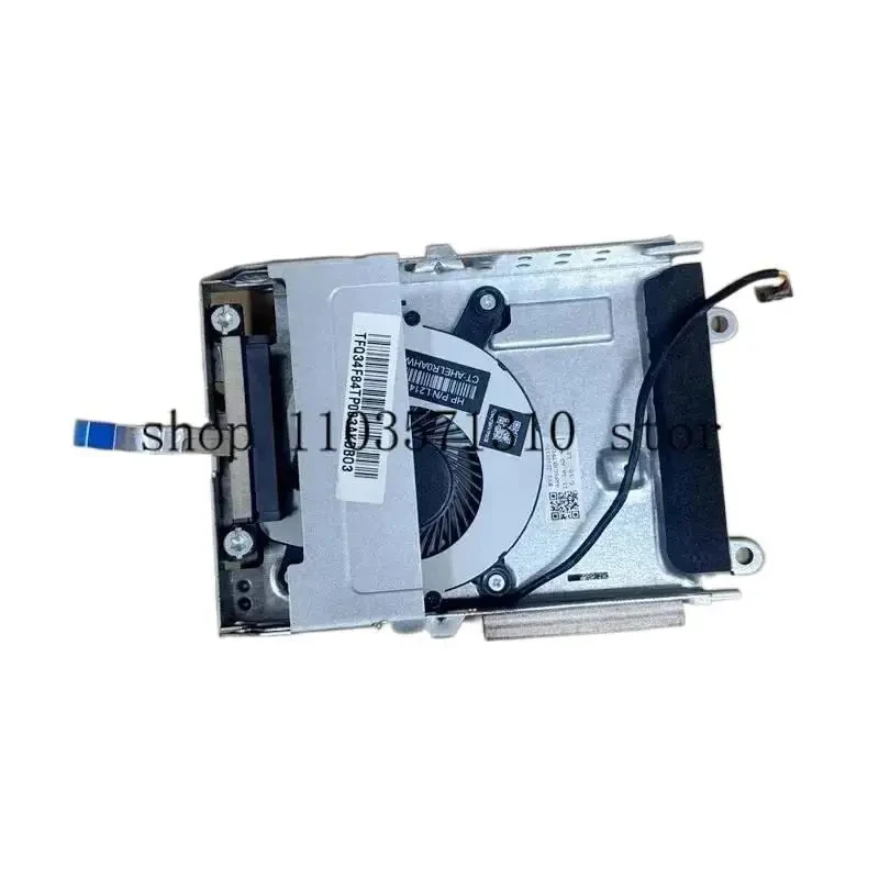 新しいミニ-hdd-キャディ-ブラケット、hp-elitedesk-400-600-800-g4-g5-dm-jm-用-hdd-ファン-ケーブル付き