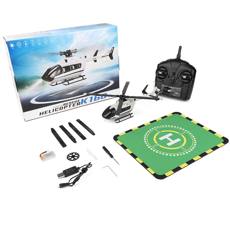 WLtoys K160 RC Parti dell'elicottero Servo Gear Rotore Telaio Motore di coda principale Batteria Biella Maple Leaf Cross Disk Carrello di atterraggio