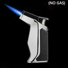 

Metal cigarette lighter outdoor camping cigarette lighter kitchen elbow straight-in windproof spray welding lighter（NO GAS）