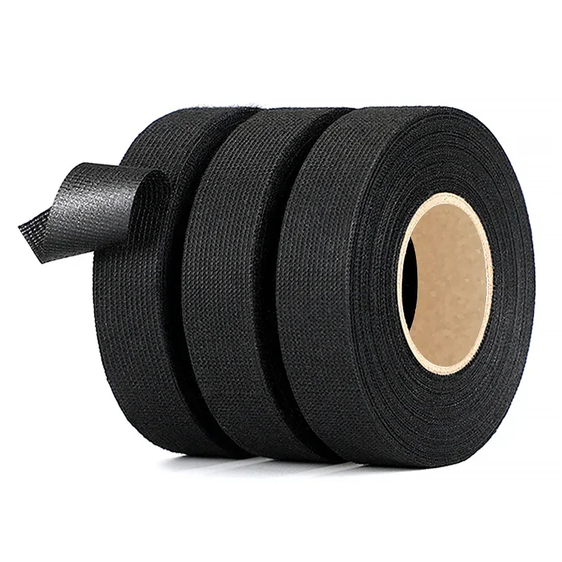 15 متر مقاومة للحرارة تسخير الشريط شريط كهربائي مقاوم للماء العزل سلك كابل قماش نسيج أشرطة المواد اللاصقة المقاومة للضوضاء