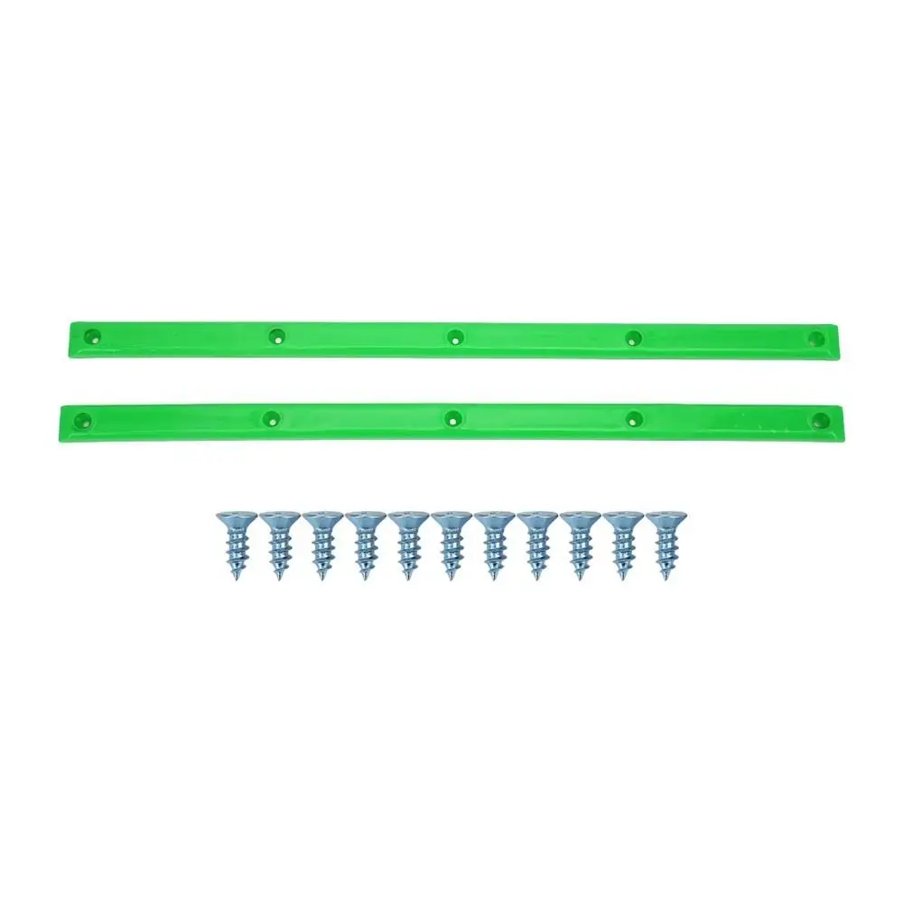 2 pezzi durevoli binari in ABS con ossa a coste colorati 36,5x1,7 cm binario per skateboard protezioni per mazzi di skateboard mazzi di skateboard