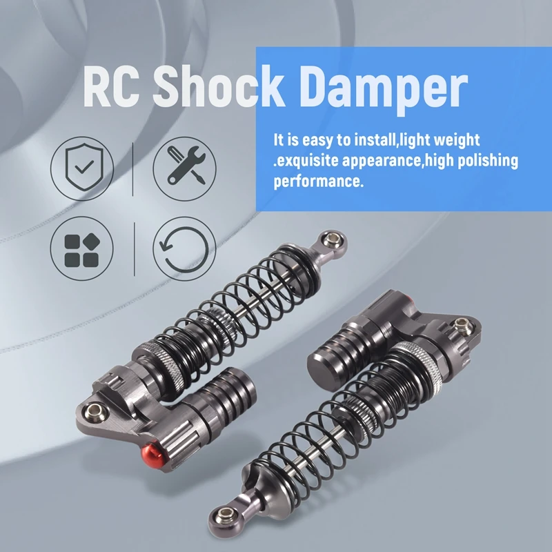 1:10 Rc Crawler Hydraulic Shock Absorber Alloy Rc Shock Damper For 1/10 Axial Scx10 90022 90028 90021 Rc4wd D90