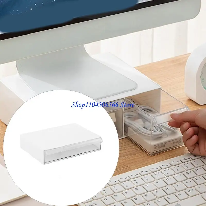 02DD Desktop Drawer Storage Box Building Block Organization Transparent Toy Sundries Organization Home Cosmetics Box