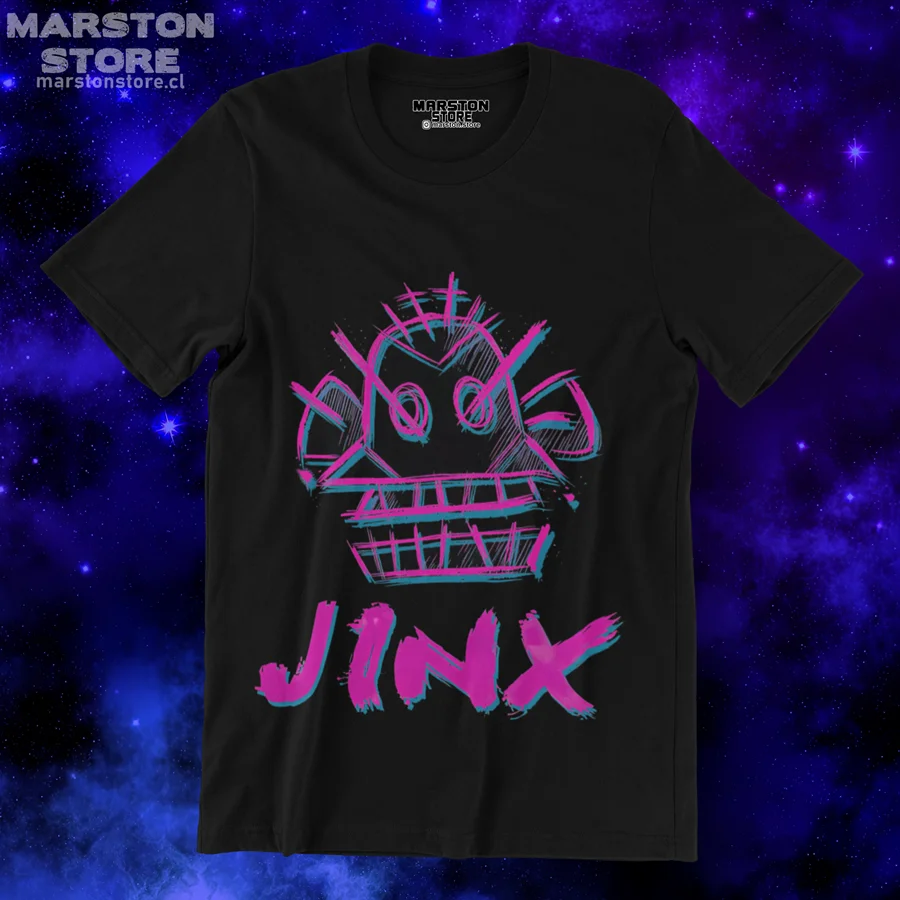 Jinx Arcane T-Shirt Japanese Anime Cartoon Gift T-Shirt All Size 21