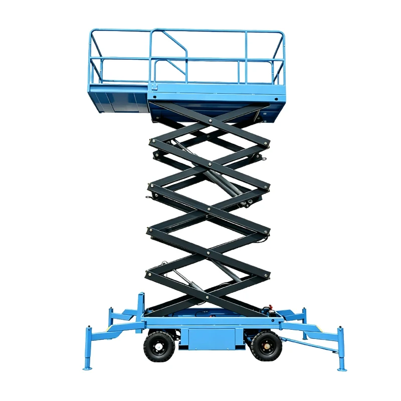 Heavy Load Hydraulic Rolling Scissor Table, Portable Mobile Lift for Construction and General Workshops