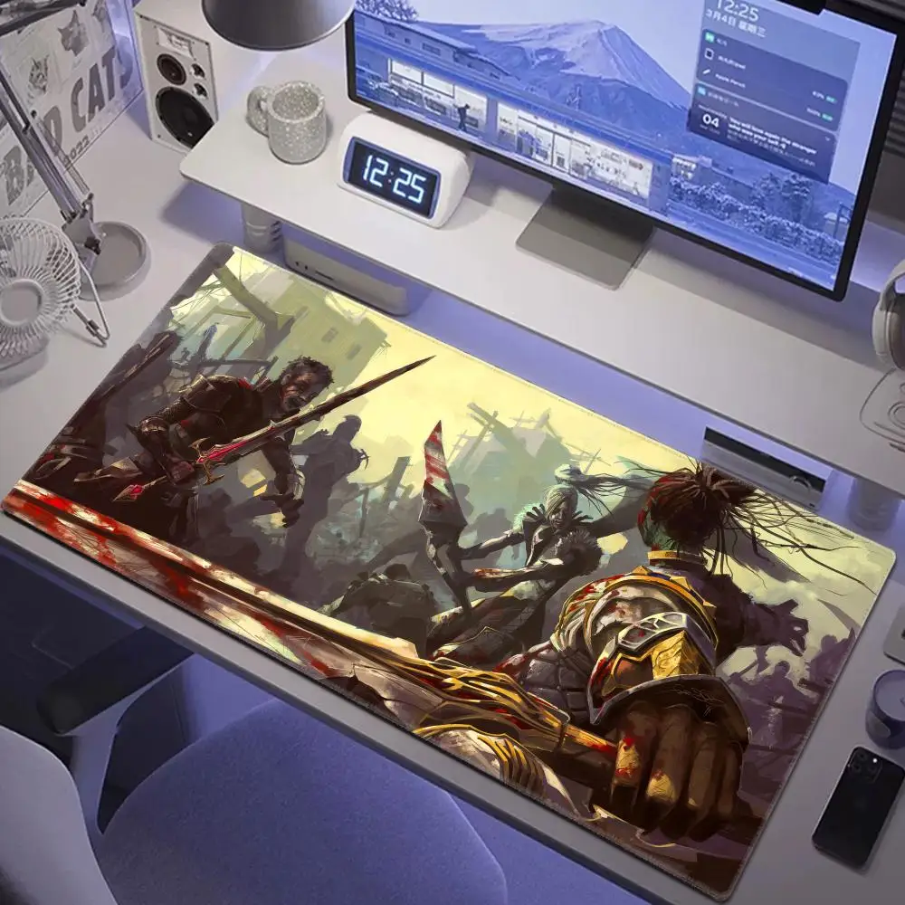 

Lineage 2 Mouse Pad Gamer Rgb Desk Mat Back Light Led Mousepad Setup Gaming Accessories Deskmat Big Mousepad Backlight