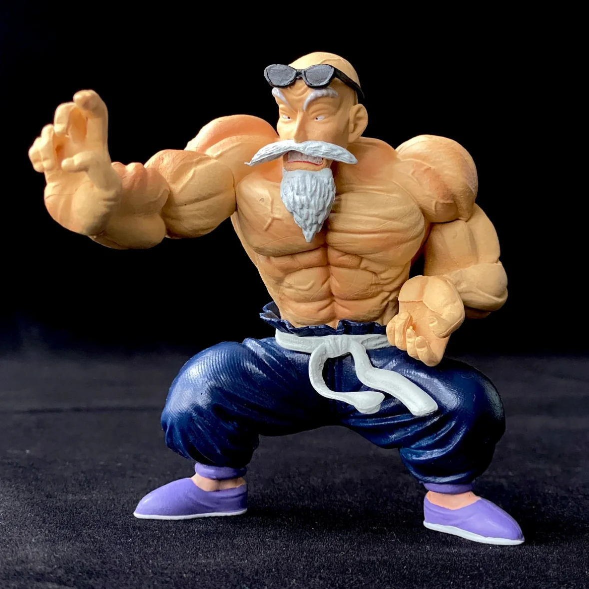 10cm Master Roshi Max Muscle Power bentuk Anime Action Figure Kame Sennin PVC Model koleksi dekorasi hadiah mainan anak-anak