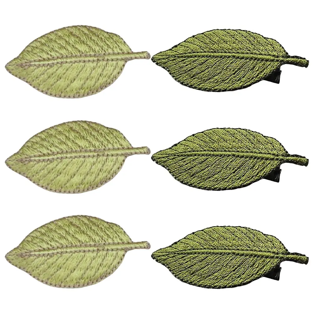 

6Pcs Plant Leaf Hair Clips for Women Cute Small Accessories Teen Girls Thin Hair Styling Hairpins Decorative