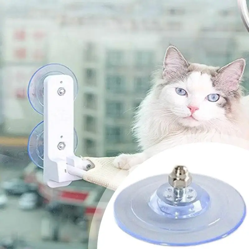 

4 присоски для крепления на окно, для керамической плитки, для подвесной лежанки для кошек, сильные присоски, замена для лежанки для кошек, экономия места