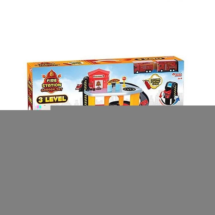 Grandfather 3-storey fire garage set