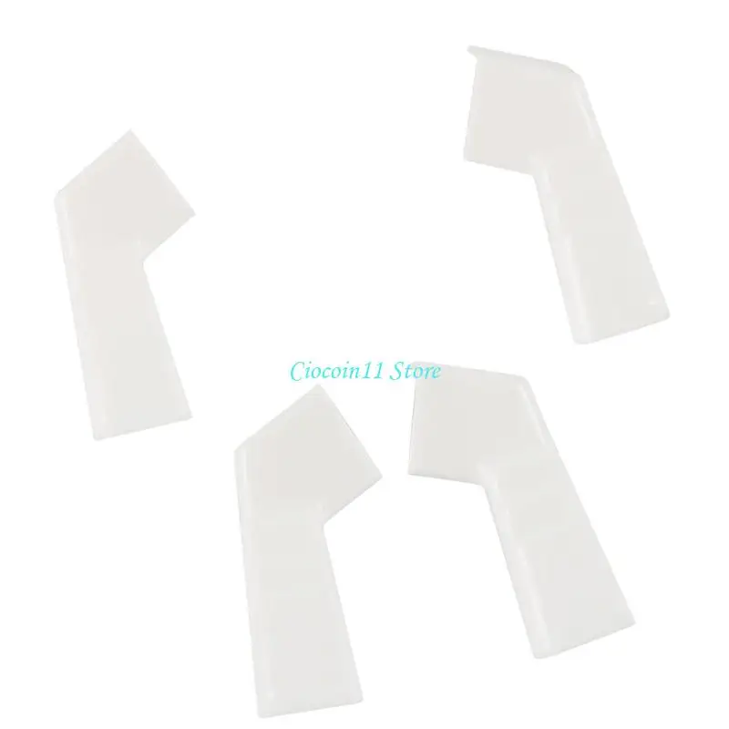 Y1UB 4pcs Plastic Construction Rain Gutter Downspout Campers RVs Gutter Spouts Left Right Dwonspout Diverter Campers Accessories