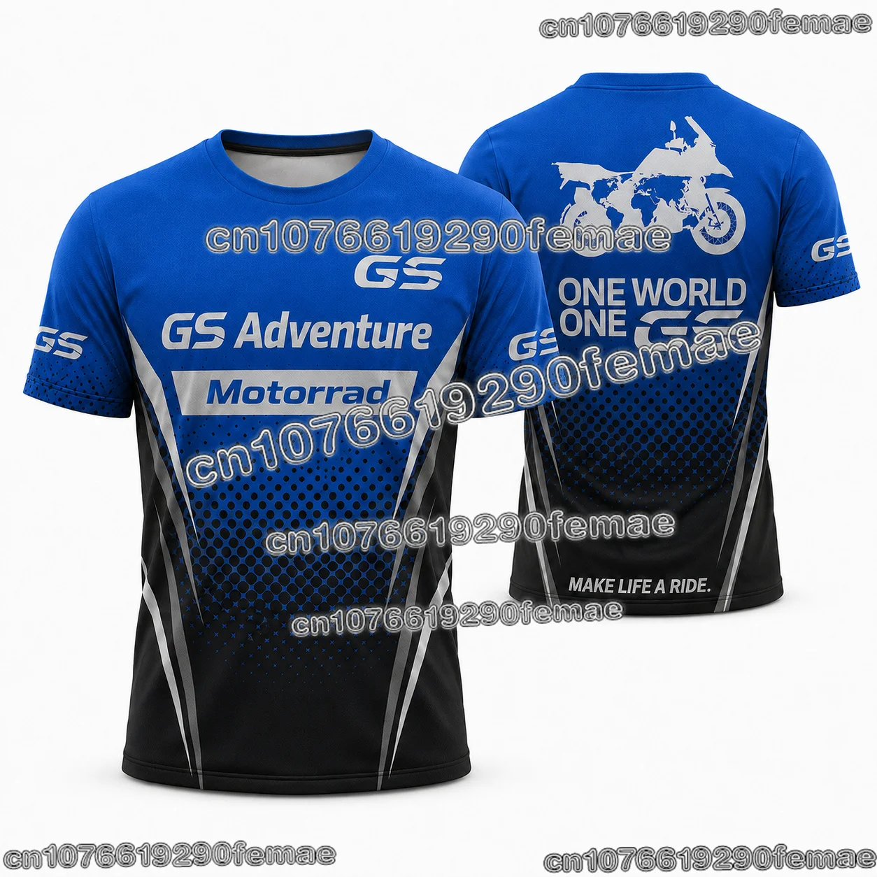 GS Adventure Motorcycle Biker Jersey 2027 Summer Men Short Sleeve T Shirt Breathable Quick Dry Outdoor Riding Sportswear