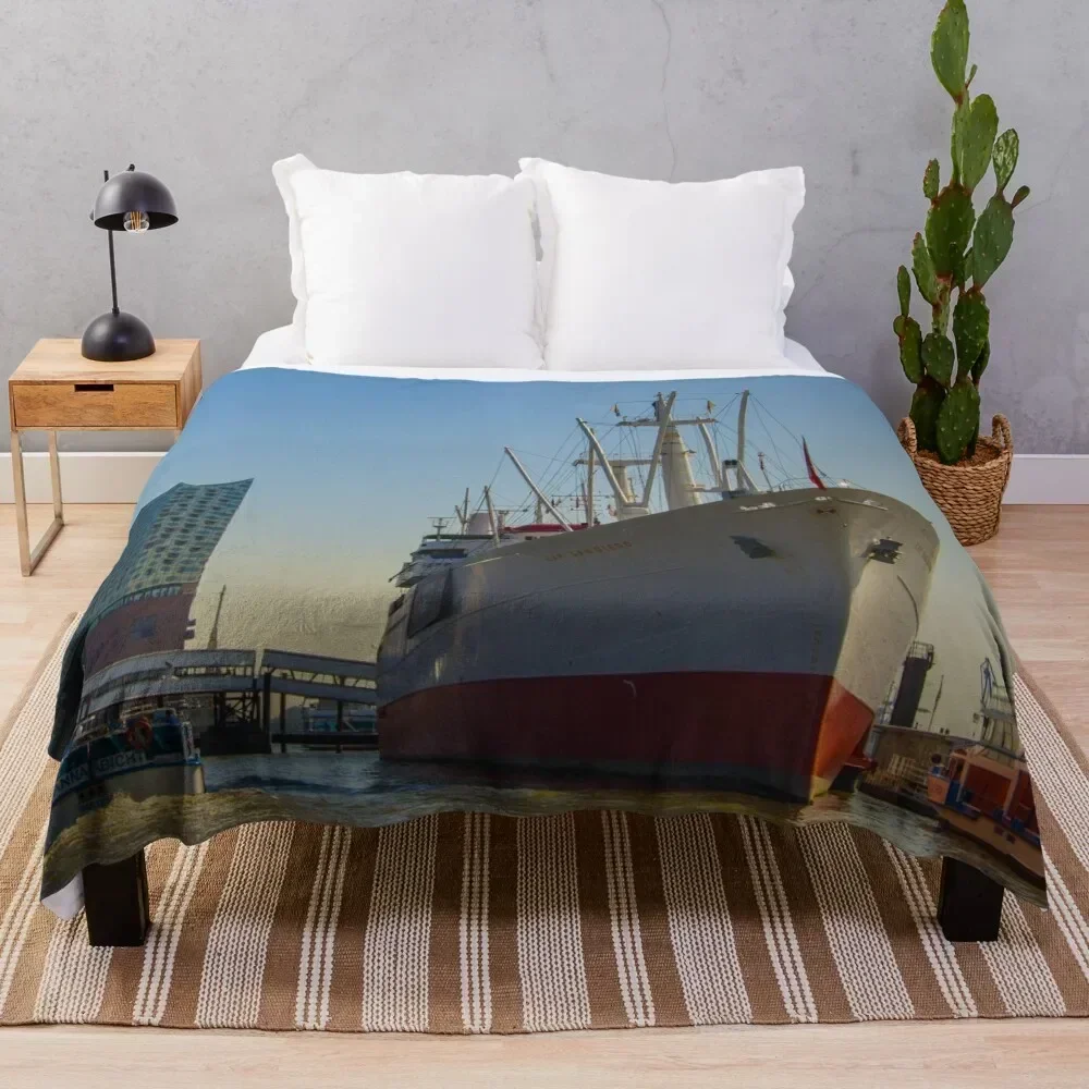 

Cap San Diego - Hamburg Throw Blanket Blankets Sofas Of Decoration Decorative Beds Soft Big halloween Blankets