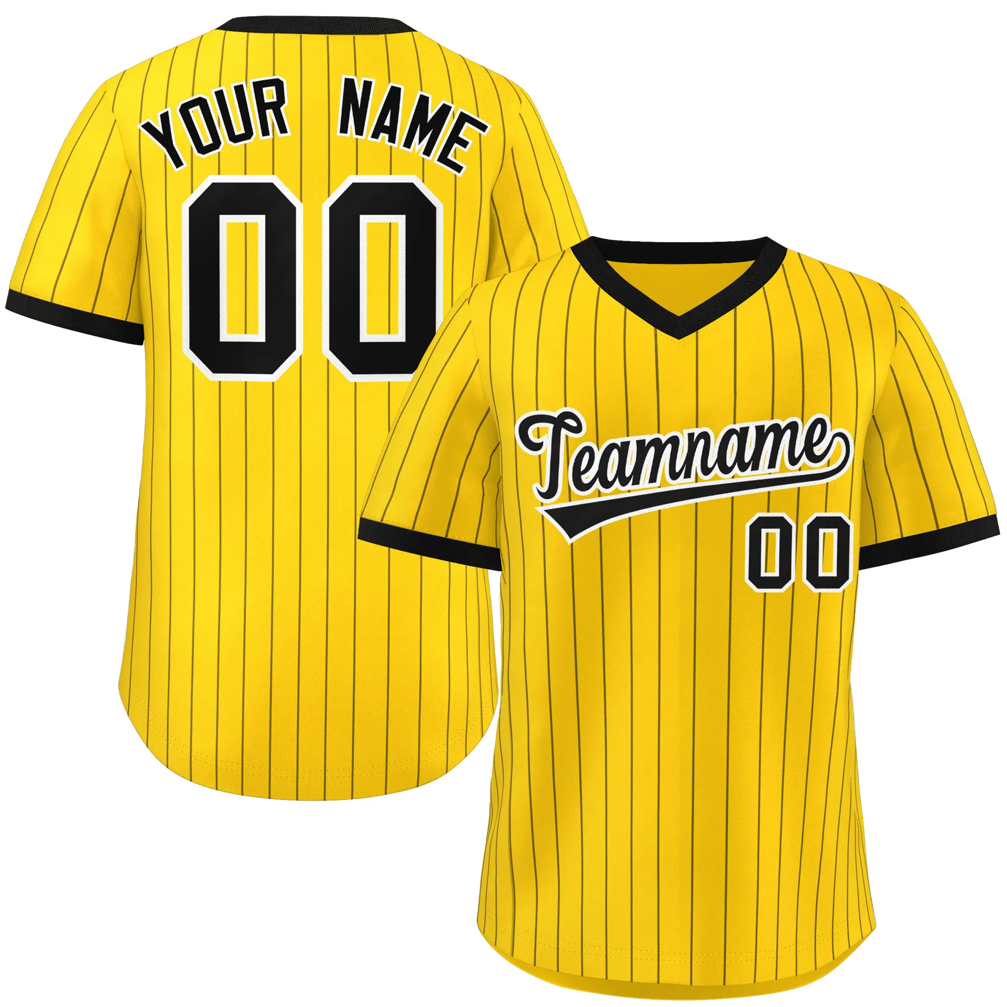 Custom Pullover Pinstripe Baseball Jersey Stitched Personalized Casual Softball Shirts Sports Uniform for Men Women Boy