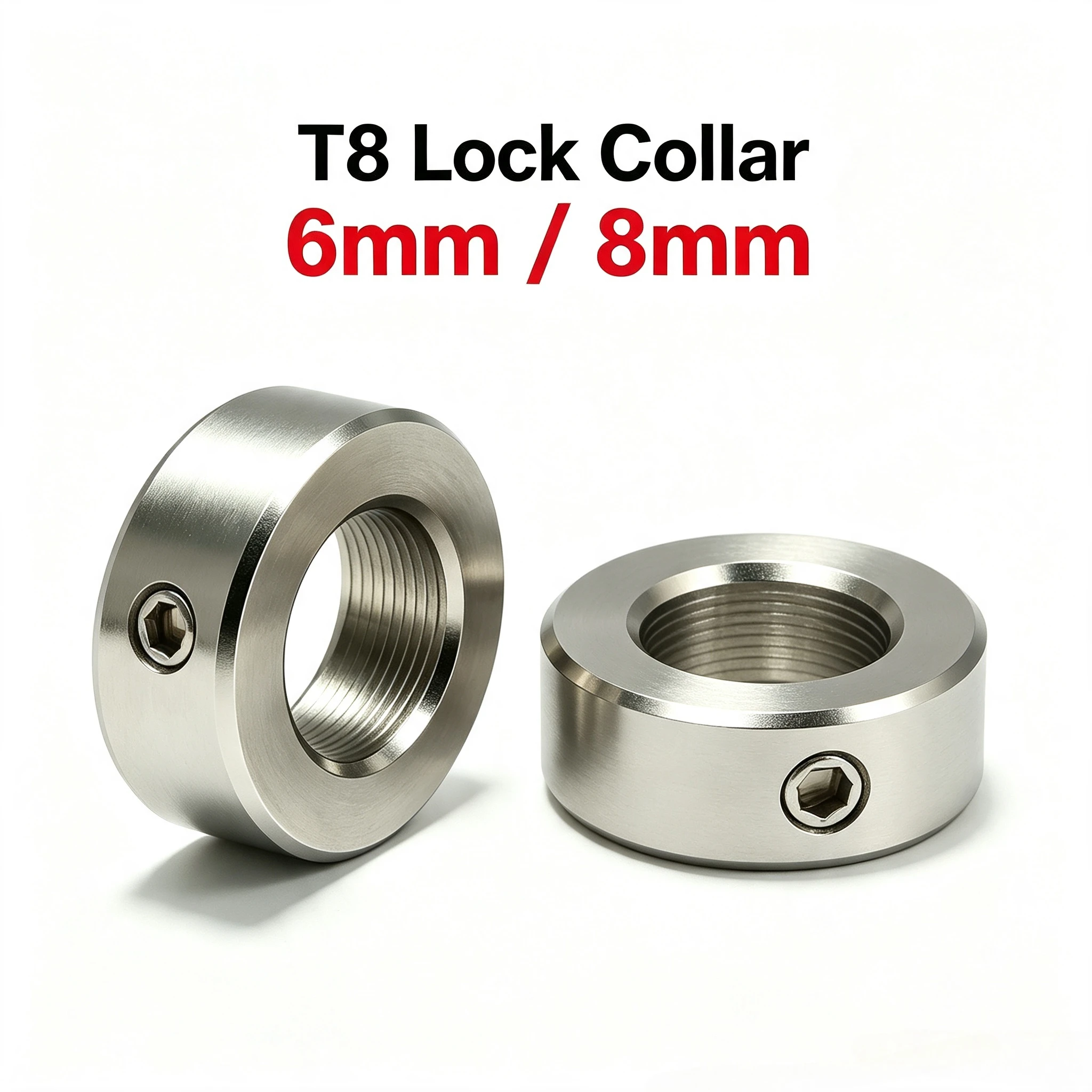 5Pcs Openbuilds Lock Collar T8 Lead Screw Lock Ring 6mm 8mm for 3D Printer CNC Parts