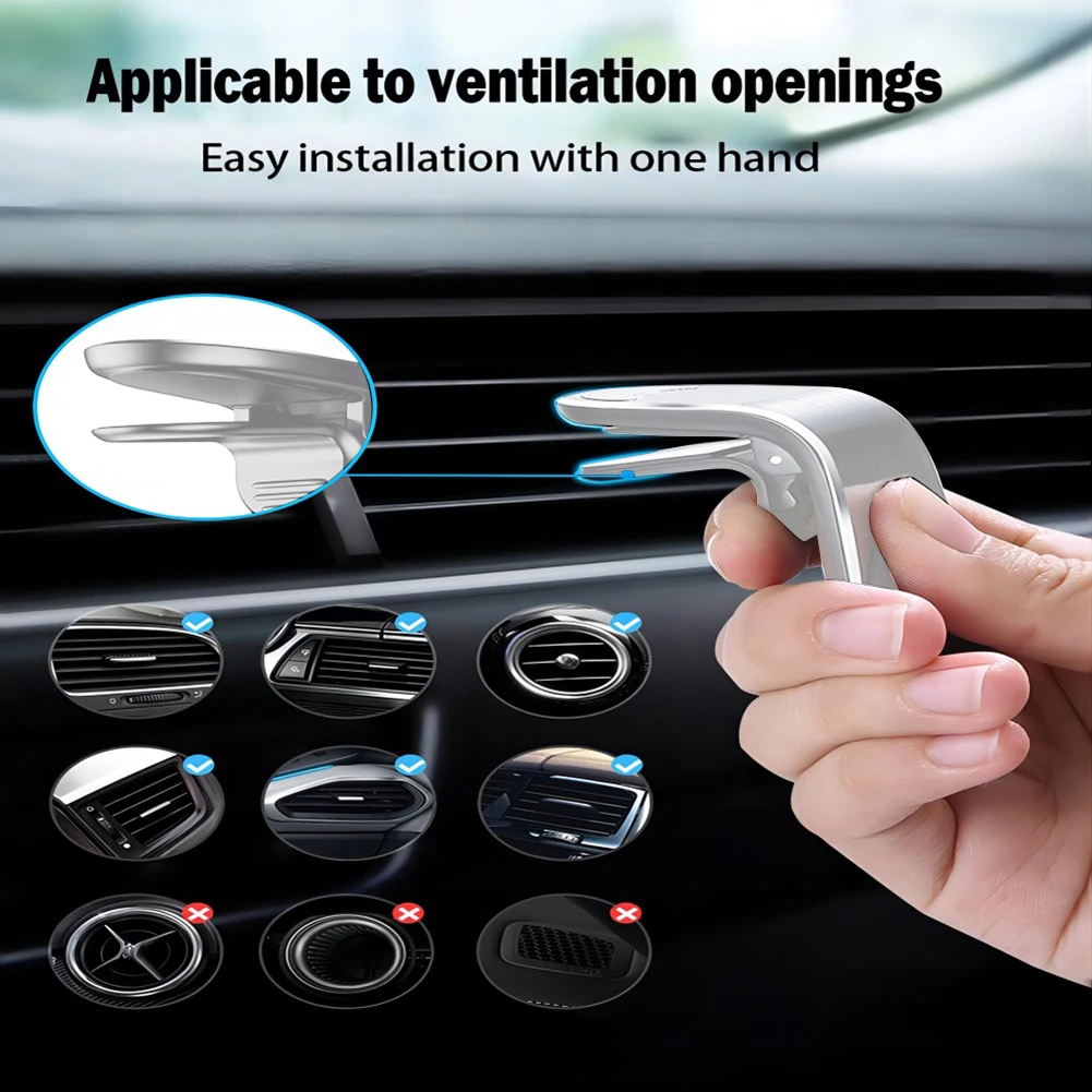 Magnetic Car Speed ​​Camera Detector Clip 7-Type Car Air Vent Holder Strong Magnet for OOONO CO-Driver NO2/OOONO CO-Driver NO1