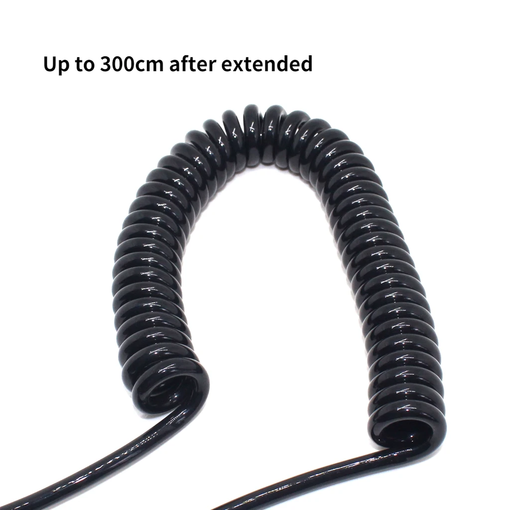 Australia Coiled Power Cord AU Chinese 3pin to IEC320 C5 Power Extension Cord Spring Retractable Cable for Purifier Projector 3m