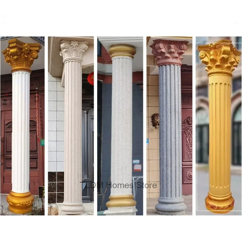 European Villa Gate Roman Column Mold Balcony Pillar Cement Mold ABS Plastic Building Template Garden Decoration Outdoor Model