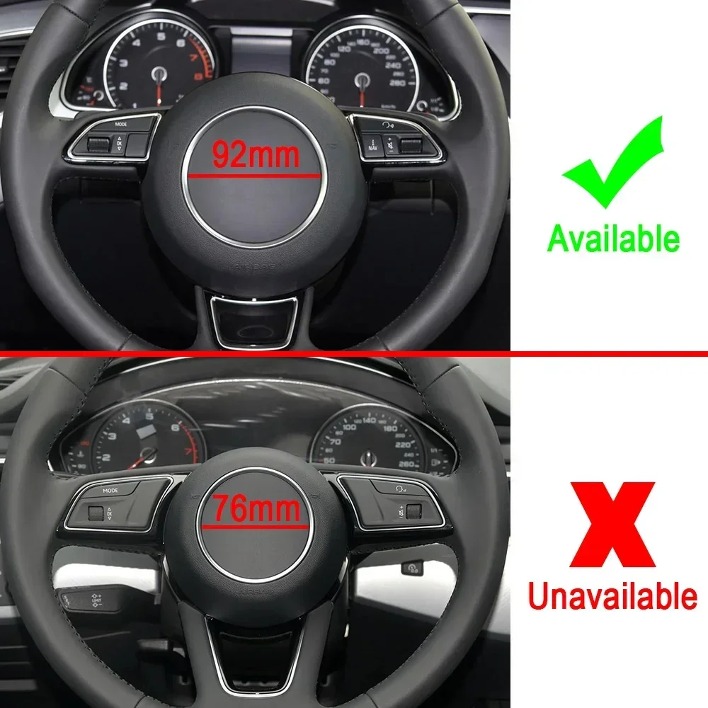 Car Steering Wheel Decoration Ring Trim Cover Sticker For Audi A1 A3 A4 A5 A6 A7A8 Q3 Q5 Q7 SQ5 S1 S3 S4 S5 S6 S7 S8 RS3 RS5 RS6