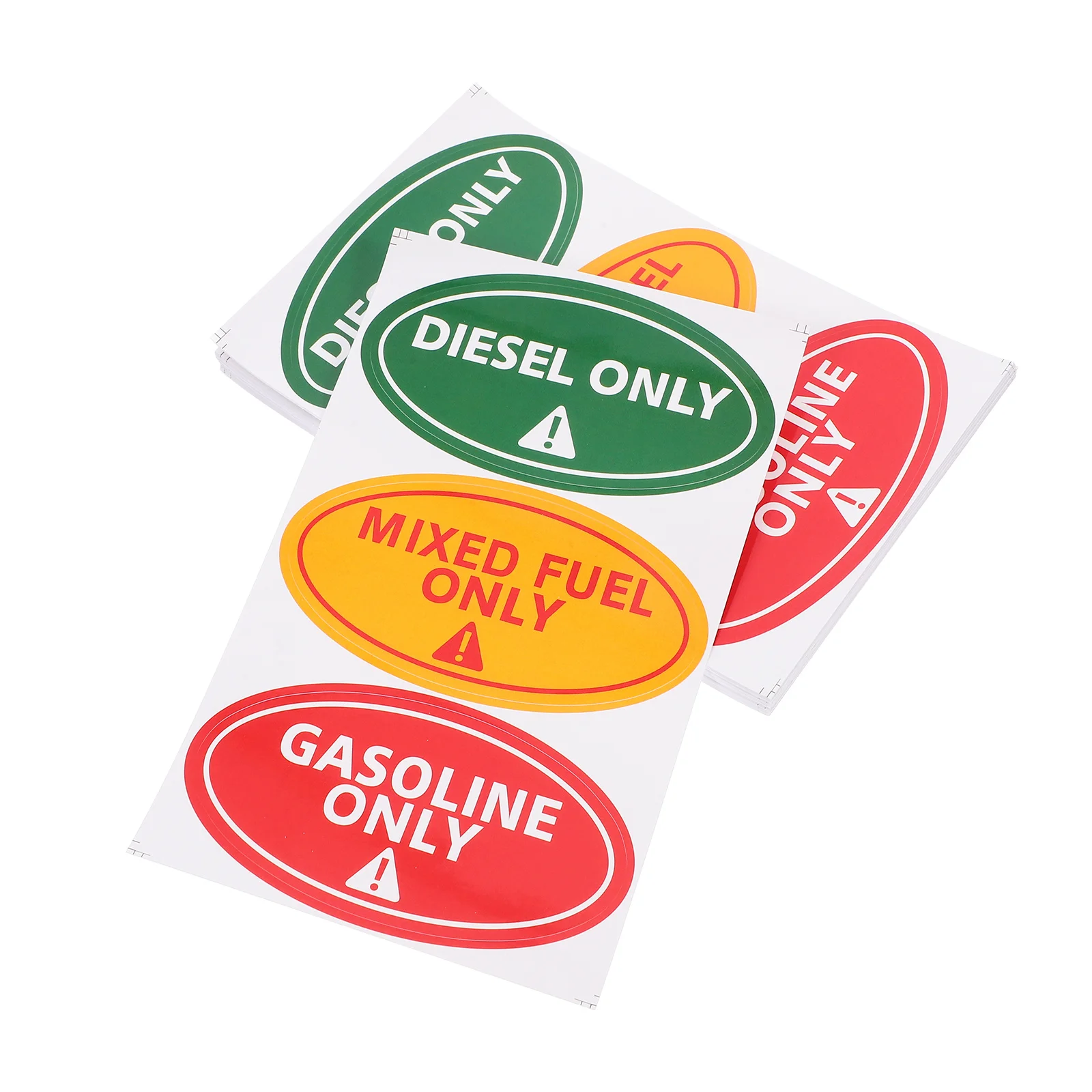 

30Pcs Vehicle Fuel Warning Stickers Only Mixed Fuel Only Clear Instructional Decals Weather Resistant Car Labels