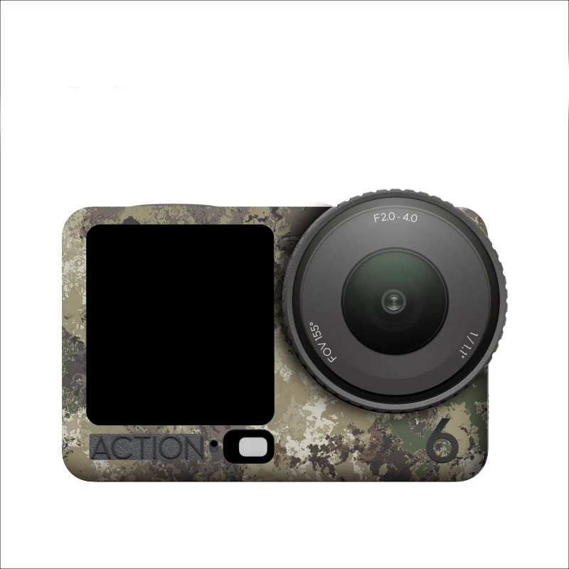 for dji osmo action 6 Action Camera PVC Sticker Protective Film Cover Scratch-proof Decal Removable Skin Wrap