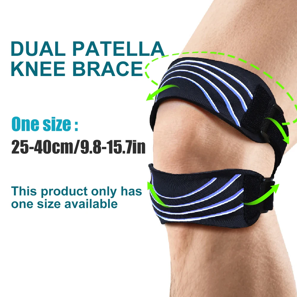 1PCS Patellar Tendon Support Strap, Knee Pain Relief Adjustable Knee Strap for Running, Arthritis, Jumper,Tennis Injury Recovery