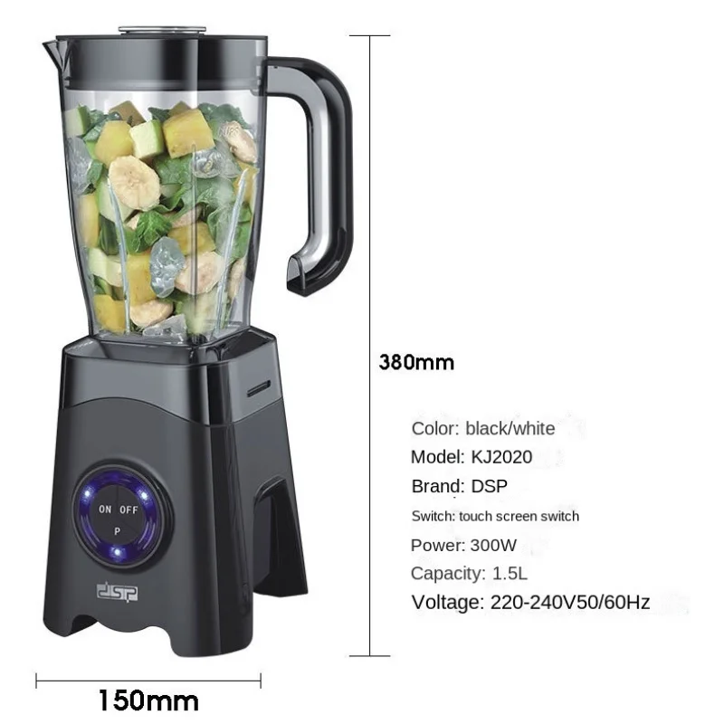 2 in 1 Multi-function Juicer Juicer Food Blender Home Kitchen Food Processor for Milkshakes and Smoothies 믹서기