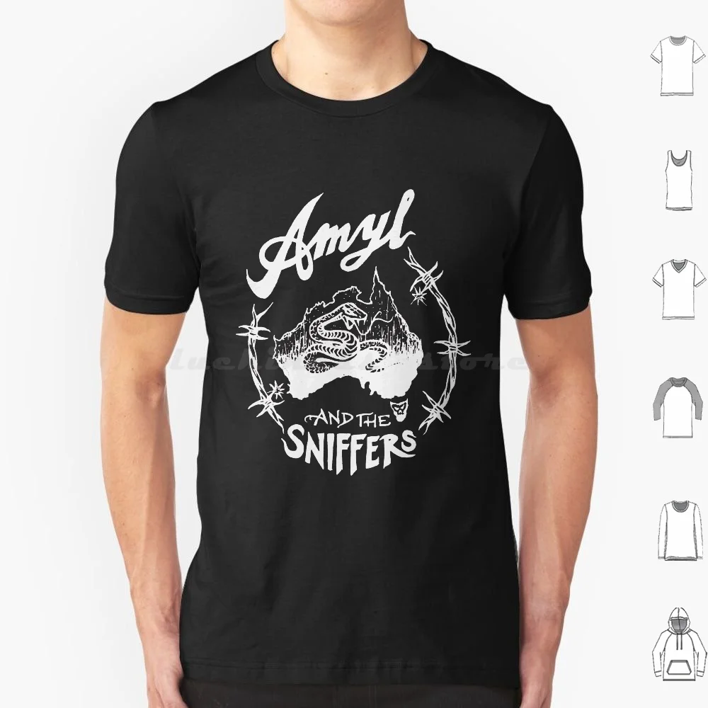 Amyl And The Sniffers T Shirt Big Size 100% Cotton Amyl And The Sniffers Amyl Sniffers