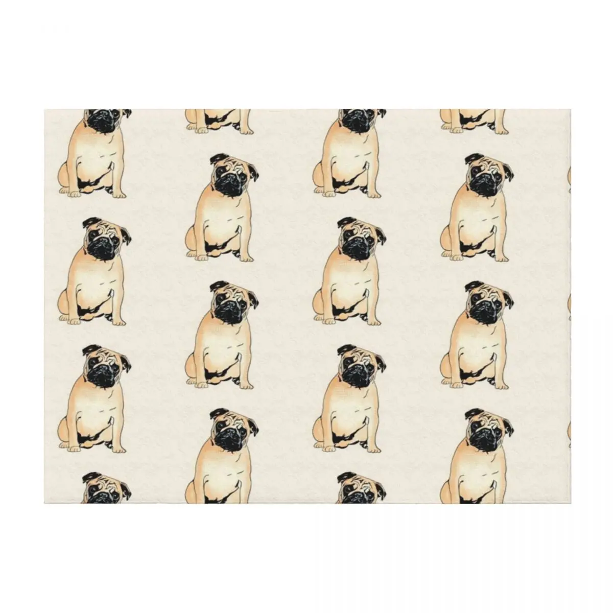

Pop art Pug graphic design art Throw Blanket Bed linens Designers Soft Beds anime Blankets