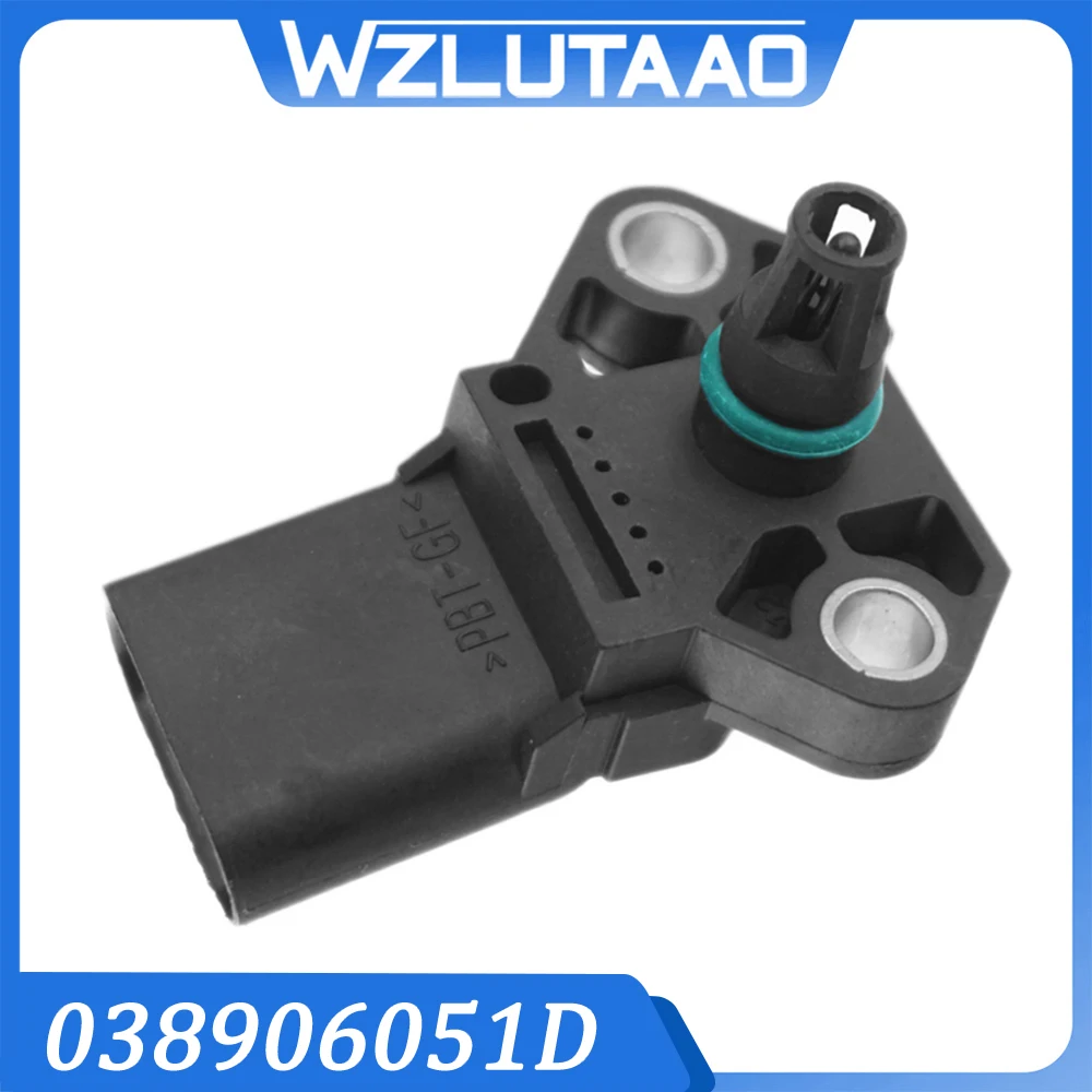 

038906051D MAP Pressure Sensor For VW Jetta Golf MK5 MK6 Passat Audi A3 A4 A6 S3 TT Skoda Seat 03C906051J 03G906051D 038906051B