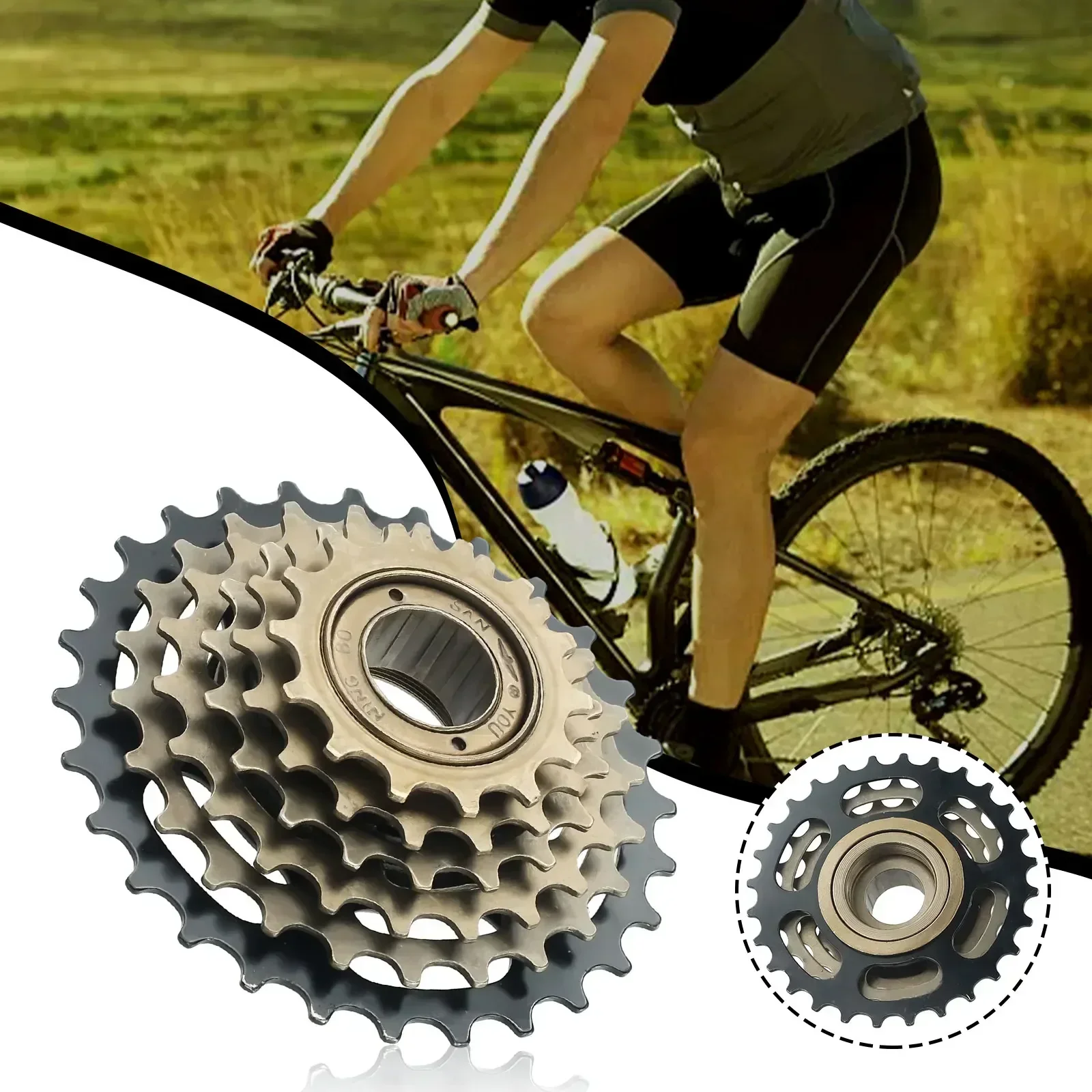 Bike Sprocket 6/7/8 Speed 13/14-28T Sprocket Screw On Freewheel For-Shimano Cycling Accessories Bicycle Freewheel