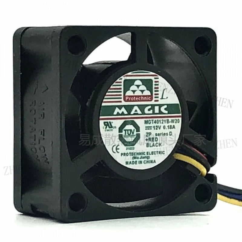 Y 1 Pc. New for  MGT4012YB-W20 12V 0.18A 4020 4CM 4-Wire Cooling Fan
